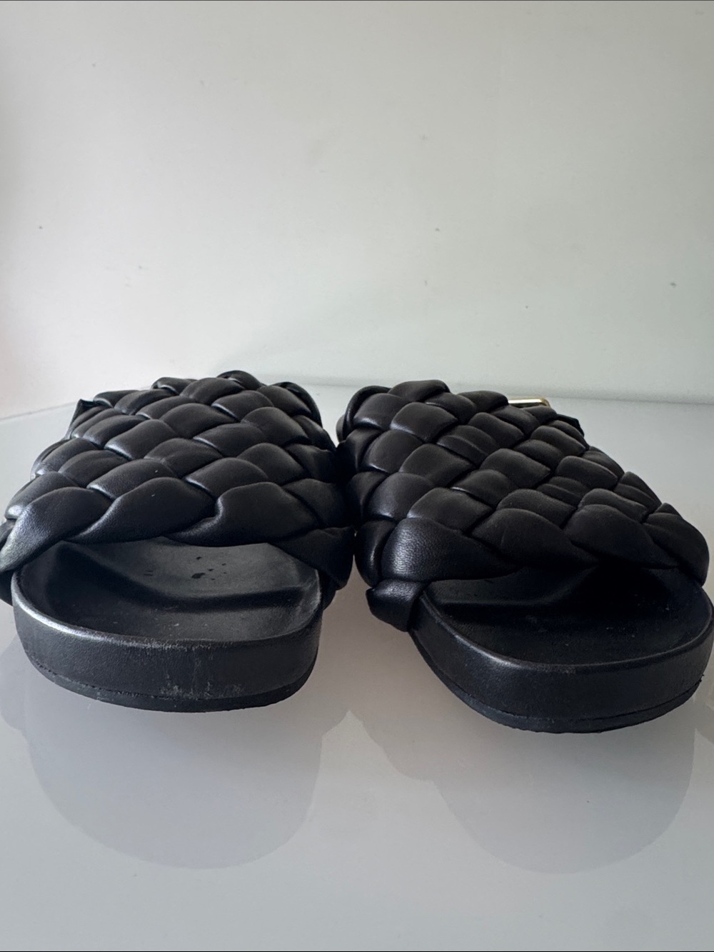 Loeffler Randall Benton Woven Slingback Sandal Black Size 12 - Picture 9 of 13